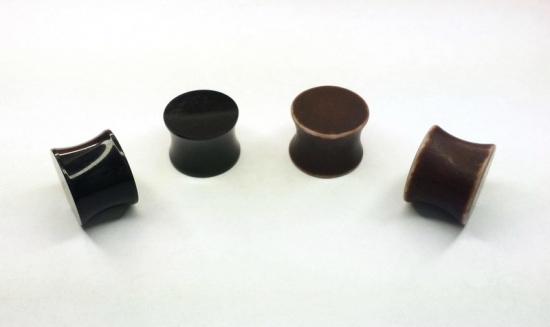 Preview: Bälle Knopf Plugs 12mm Paar 1,2cm Tunnels Plug bal